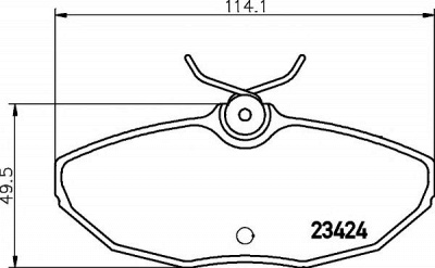 HELLA PAGID 8db355018561 -  Комплект тормозных колодок, дисковый тормоз
